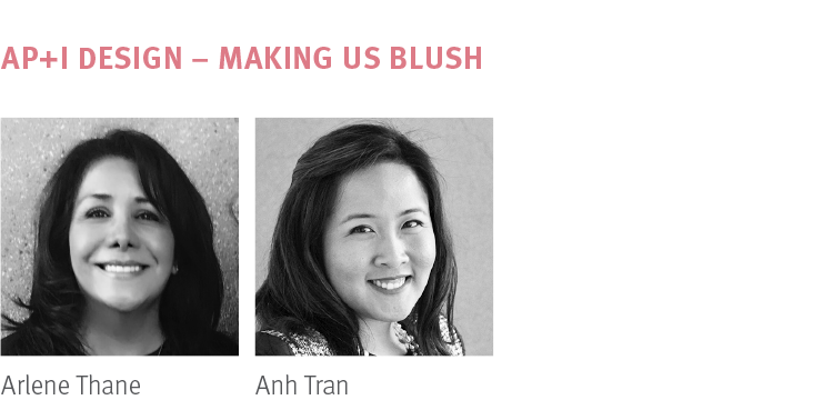 NeoCon 2018 Making Us Blush Trend presented by AP+I Design Arlene Thane, Anh Tran