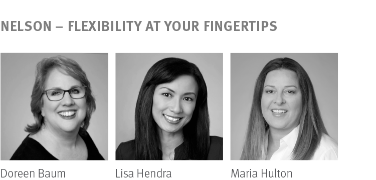 NeoCon 2018 trend Flexibility At Your Fingertips from NELSON - Doreen Baum, Lisa Hendra, Maria Hulton